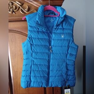 Brand New Spyder Women’s Quilted Vest Prymo French Blue